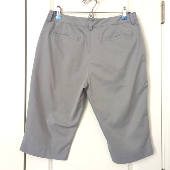 Adidas Women's Size 8 Athletic Shorts Clima Cool Bermuda Stretch Gray Golf-537 - Picture 2 of 8